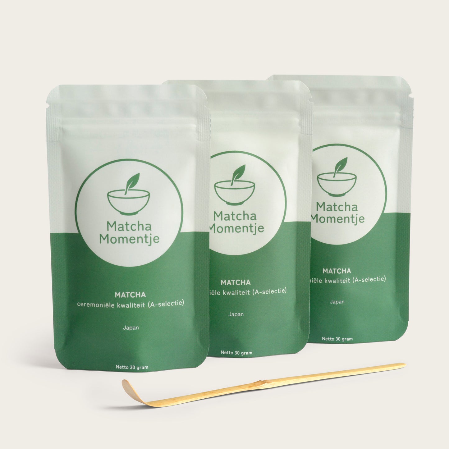 Ceremoniële Matcha (3x) inclusief Bamboe lepel