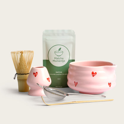 Moederdag Matcha Cadeauset | Roze