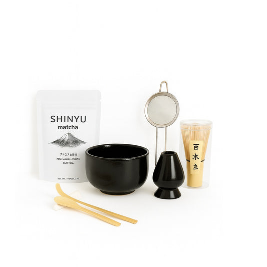 8-Delige Matcha Thee Set | Zwart